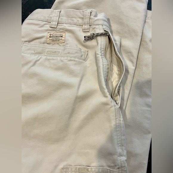 Columbia ROC Hiking Pants Zip Pocket Khaki Men’s 34 W - Picture 4 of 13
